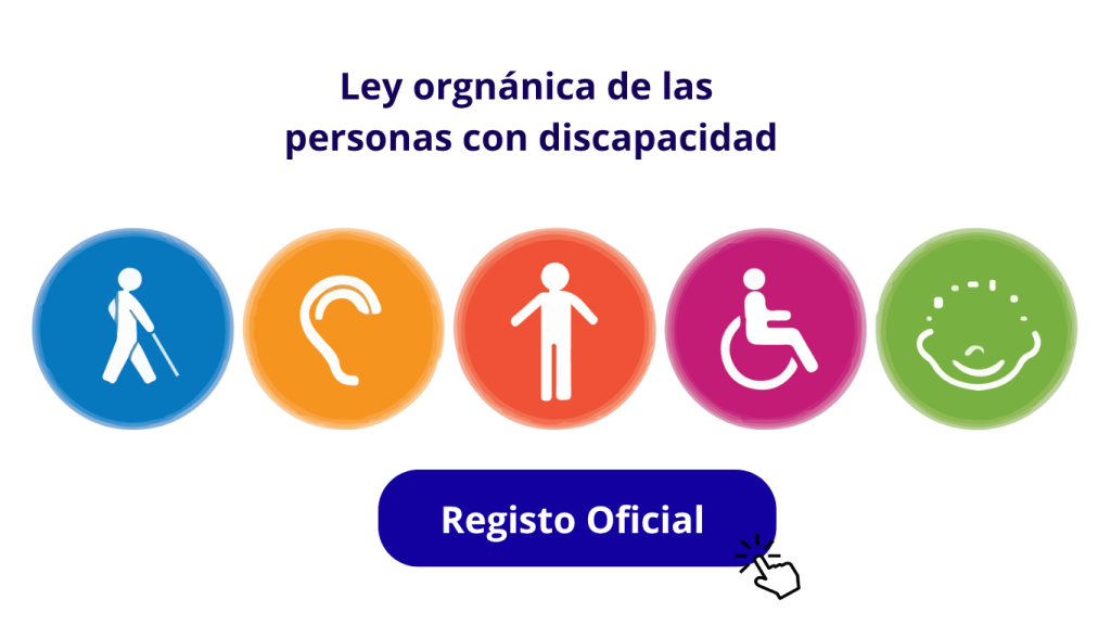 Iconos representando diferentes tipos de discapacidad en FENEDIF